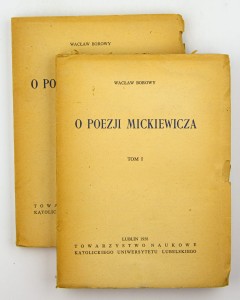 O poezji Mickiewicza, Borowy W. (t.1-2)