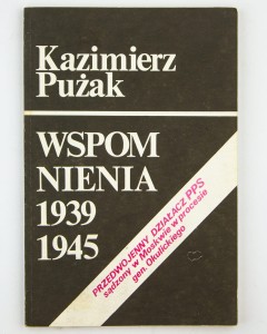 Wspomnienia 1939-1945, Pużak K.