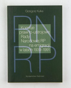 Komisje prawno-ustrojowe Rady Narodowej RP na emigracji w latach 1939-1991, Kulka G.