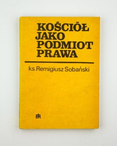 Kościół jako podmiot prawa, ks. Sobański R.