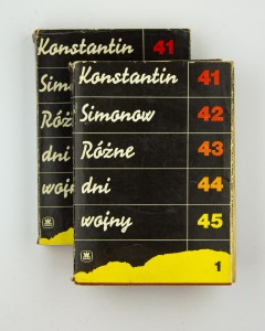 Różne dni wojny. Pamiętnik pisarza, (t. 1-2), Simonow K.