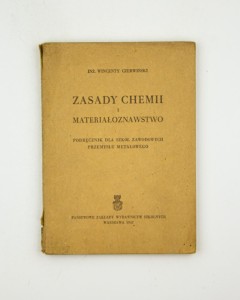 Zasady chemii i materiałoznawstwo, Czerwiński W.