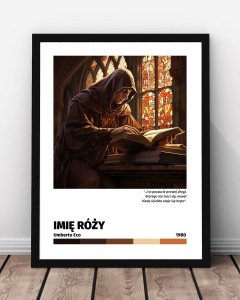 Plakat "Imię Róży"