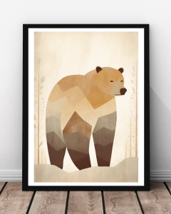 Plakat "Leśny Niedźwiedź"