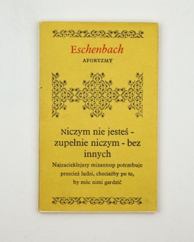 Aforyzmy, Eschenbach M.