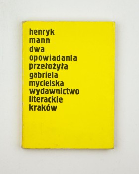 Dwa opowiadania, Mann H.